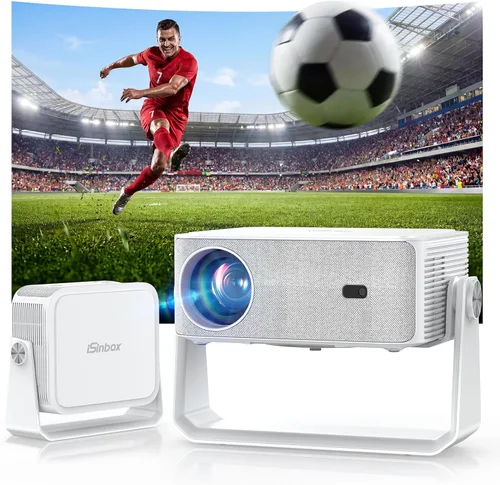 Vista 11 de [2000 ANSI/enfoque automático y Keystone/aplicación integrada] Proyector 4K para exteriores con WiFi y Bluetooth, proyector portátil inteligente