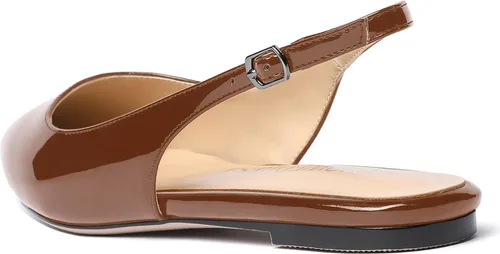 Vista 7 de Women's Slingback Office Patent Pointed Toe Flats Sandals Casual Dress Shoes