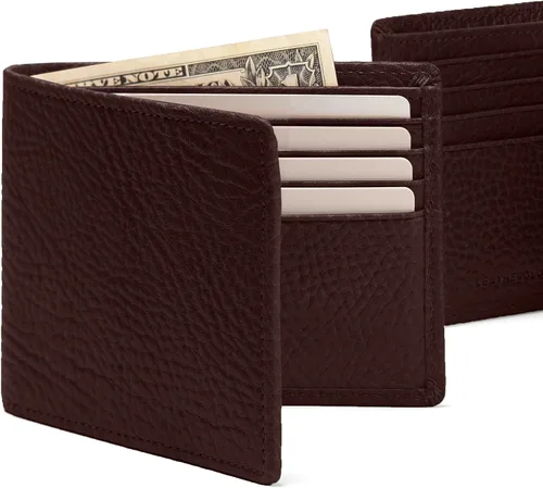 Vista 6 de Leatherology Billetera plegable, Espresso Premium, Talla única, Classic