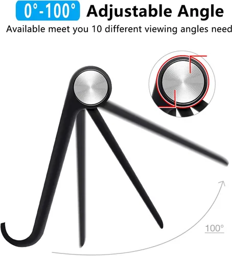 Vista 3 de VOVIGGOL Soporte para teléfono celular, soporte para teléfono celular, soporte ajustable para teléfono de escritorio, soporte plegable para teléfono