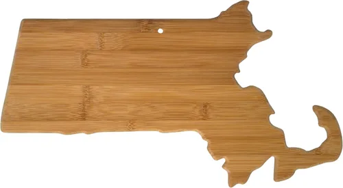 Vista 18 de Tabla para cortar y servir modelo Alabama de Totally Bamboo, de bambú 100%, para cocina y entretenimiento, Alabama, Marrón