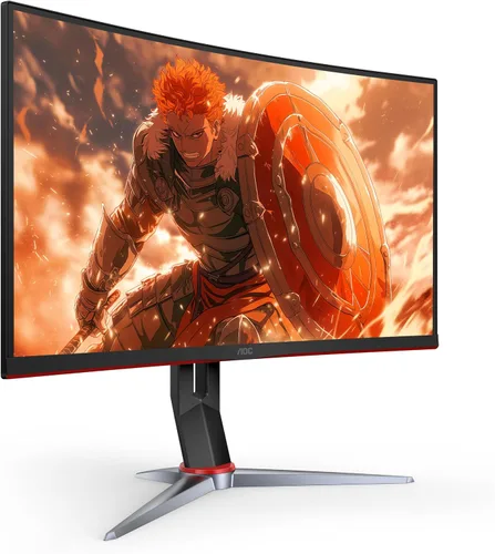 Vista 2 de AOC C27G2 Monitor de juegos ultrarrápido curvado sin marco de 27", FHD 1080p, 1ms 165Hz, FreeSync, 2X HDMI 2.0, 1x Display Port, altura ajustable
