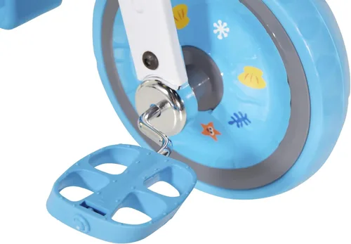 Vista 8 de Dynacraft Triciciclo Baby Shark para niños, diseño divertido y colorido, resistente y seguro, perfecto para niños pequeños que aprenden a montar