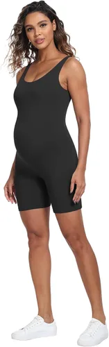 Vista 3 de Lataly Body de maternidad para mujer, moldeador, sin mangas, pantalones cortos, overol para mujer