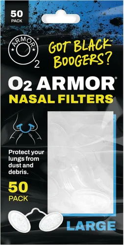 Vista 23 de O2 Armor Filtros de nariz para soldadores y alergias - Filtro de nariz para polvo - Filtros nasales para soldadura - Máscara de polvo de nariz