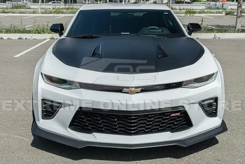 Vista 2 de Repuesto para modelos Chevrolet Camaro SS 2016 actuales / LT LS RS 2019 actuales Par de paneles basculantes para parachoques delantero estilo ZL1