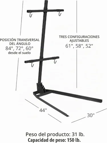 Vista 8 de Ash & Ember Asado Cross con base ajustable, barbacoa patagónica de 61 x 28 pulgadas, capacidad de 150 libras, soporte para barbacoa de animales