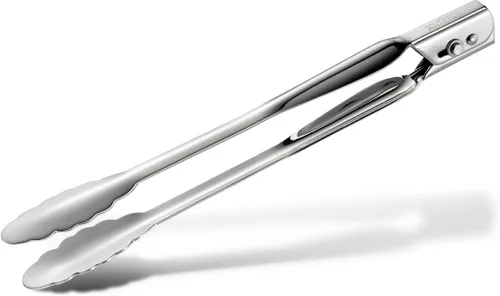 Vista 13 de All-Clad Juego de utensilios de cocina especializados de acero inoxidable, herramientas de cocina para voltear, plateado (paquete de 4)