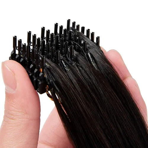 Vista 5 de Extensiones de cabello 6D con hebilla en forma de C para 2ª generación, kit de extensiones de cabello humano sin rastro (40 piezas)