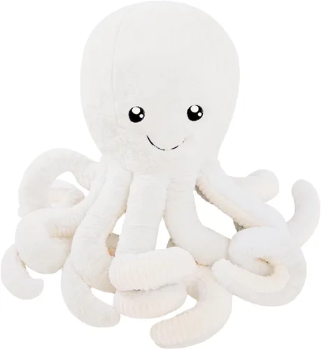 Vista 12 de DENTRUN Pulpo de peluche gigante, muñeca de pulpo de peluche para niños, niñas, adultos, regalo de cumpleaños, Navidad, Halloween, animales marinos