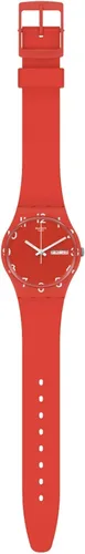 Vista 2 de Swatch Sobre rojo Rojo - Reloj estándar