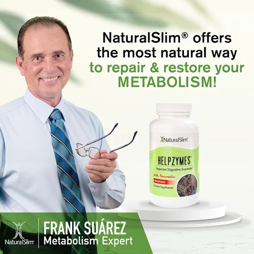 Vista 7 de NaturalSlim Enzimas Digestivas para Mujeres y Hombres - Helpzymes Enzimas Esenciales para la Digestión, Salud Intestinal, Alivio de la Hinchazón