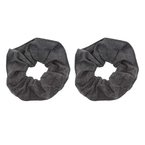 Vista 10 de Set of 2 Large Solid Scrunchies (Beige)