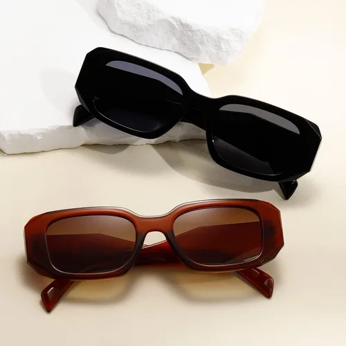 Vista 5 de Y2k - Gafas de sol cuadradas para mujer y hombre, diseño de moda, estilo retro, a la moda, con protección UV