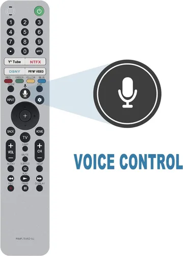 Vista 2 de Allimity RMF-TX621U RMFTX621U Control remoto de voz de repuesto compatible con Sony Bravia LED TV XR-55A90J XR-65A90J XR-75Z9J XR-83A90J XR-85Z9J