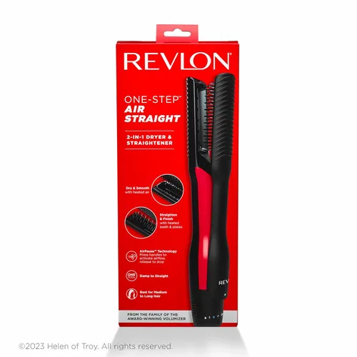 Vista 6 de Revlon Recta de aire de un solo paso Secadora 2 en 1 y plancha plana Secadora alisadora