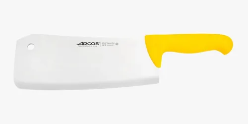 Vista 8 de Arcos Cuchillo de carnicero de acero inoxidable nitrum de 8 pulgadas y hoja de 7.874 in. Cuchillo de carnicero profesional. Mango ergonómico de Negro