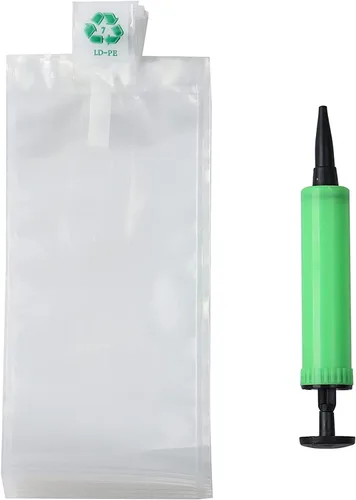 Vista 16 de Miupoo Bolsas de aire de embalaje, bolsa protectora de embalaje de aire inflable de plástico transparente con cojín de bomba gratis, bolsa
