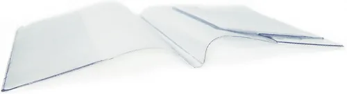 Vista 2 de Funda transparente esmerilada para pasaporte, organizador de tarjetas de identificación, protector de viaje, Claro, 5 piezas