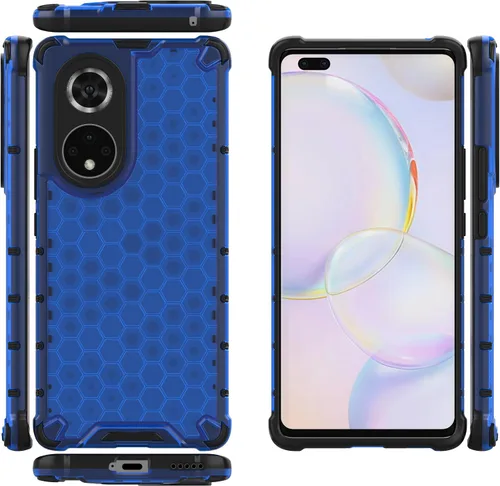 Vista 167 de Pzwoxukhov Funda compatible con Huawei Nova 3i, compatible con Huawei P Smart+ 2018 Honeycomb Anti-Drop Shock-Absorbing Case Negro