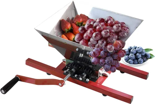 Vista 6 de SQUEEZE master Amoladora eléctrica - Trituradora de frutas de acero inoxidable-1100W-3400R/min-Trituradora de manzana para prensado de vino y sidra