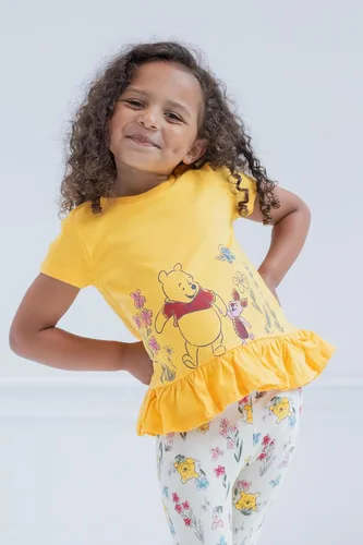 Vista 3 de Disney Conjunto de camiseta y leggings Peplum para niñas recién nacidos a niños grandes (0-3 meses - 10-12)