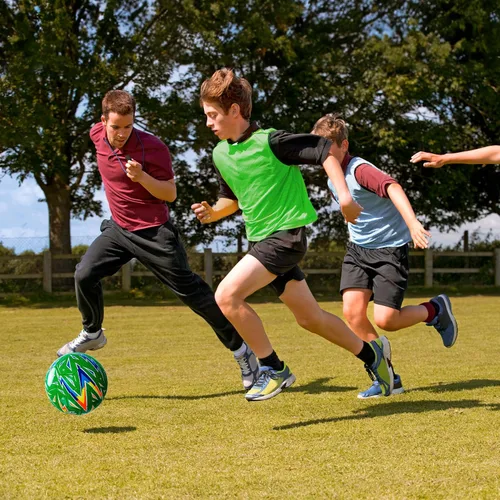 Vista 8 de EVERICH - Balón de fútbol tamaño 235 para niños pequeños y niños, diseño bonito de dinosaurio de unicornio brillante, fútbol de tamaño pequeño