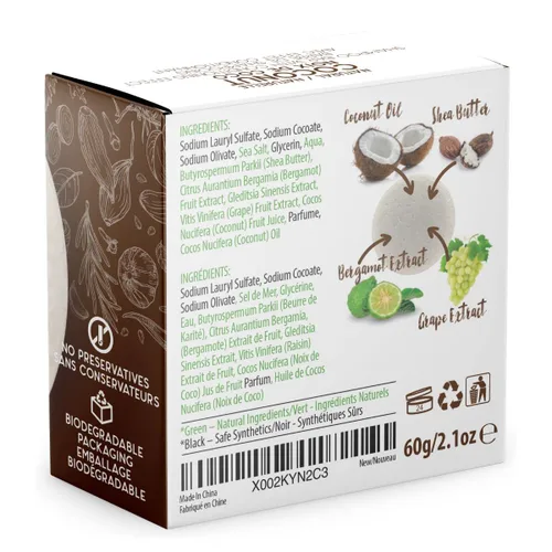 Vista 2 de Jabón para el cabello con efecto barra de champú sólido y acondicionador, barras de champú 100% orgánicas para cabello con todos los aceites