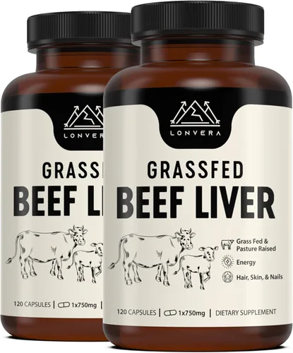 Vista 10 de Lonvera Suplemento de Hígado de Res Alimentado con Pasto – 3000 mg de Órganos Desecados Liofilizados – Fuente de Nutrientes para Articulaciones