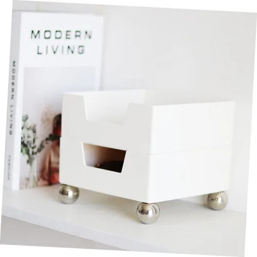 Vista 8 de Bandeja de almacenamiento a cuadros retro en blanco y negro, organizador decorativo para el hogar para joyas y cosméticos, plato de escritorio