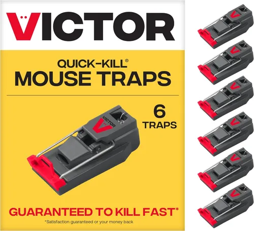 Vista 14 de Trampas para ratones Victor M140-3B de muerte rápida para interiores para el hogar - 3 trampas para ratones reutilizables