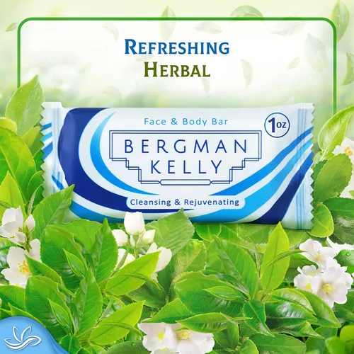 Vista 4 de BERGMAN KELLY - Barras de jabón de hotel - Té blanco, 1 oz, paquete de 100 - Amenidades de lujo a granel de tamaño de viaje - Mini jabón rectangular