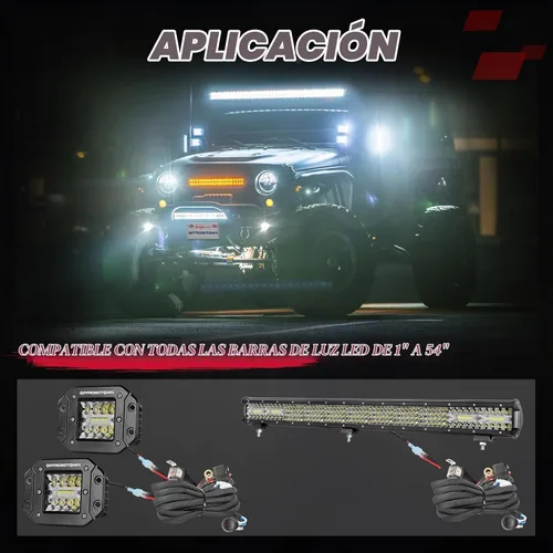Vista 6 de OFFROADTOWN - Arnés de cableado, kit de arnés de cableado de 1 cable resistente para luces antiniebla, barra de luz de trabajo LED, vainas LED de 12
