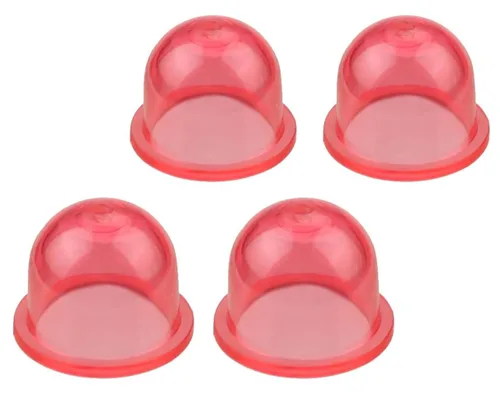 Vista 3 de Paquete de 4 bombillas de carburador de plástico rojo de repuesto para Walbro #188-16 Carb Poulan Craftsman 530-035497 505306701 Stihl Primer