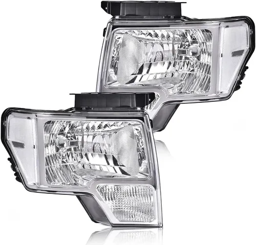 Vista 9 de G-PLUS Conjunto de faros, compatible con Ford F150 2009 2010 2011 2012 2013 2014 (no compatible con estilo LED, solo se ajusta sin estilo LED)