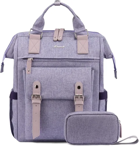 Vista 37 de LOVEVOOK - Mochila para laptop, para viaje de trabajo, bolso de enfermera, profesor, médico, viajero, para computadora de negocios, mochila