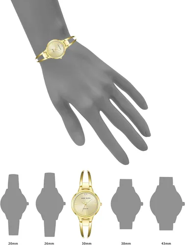Vista 5 de Anne Klein - Reloj de pulsera con esfera de diamante auténtico para mujer