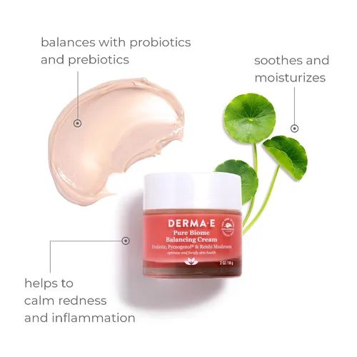 Vista 2 de Derma E Crema equilibrante Pure Biome, 2 OZ