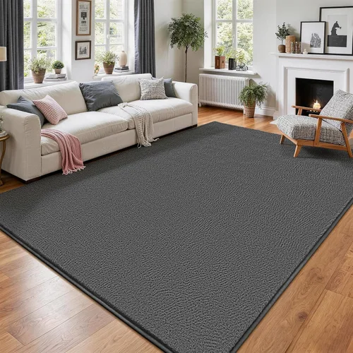 Vista 26 de Vasofe Alfombra de pasillo negra de 2 x 4 pulgadas, alfombra antideslizante de espuma viscoelástica gruesa para interiores, para guardería Negro