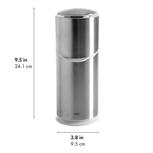 Vista 13 de OXO Good Grips - Organizador de cepillos de dientes de acero inoxidable, organizador y almacenamiento de baño, soporte para cepillos de dientes
