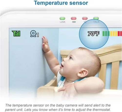 Vista 3 de Vtech Monitor de bebé con video panorámico e inclinación VM5263