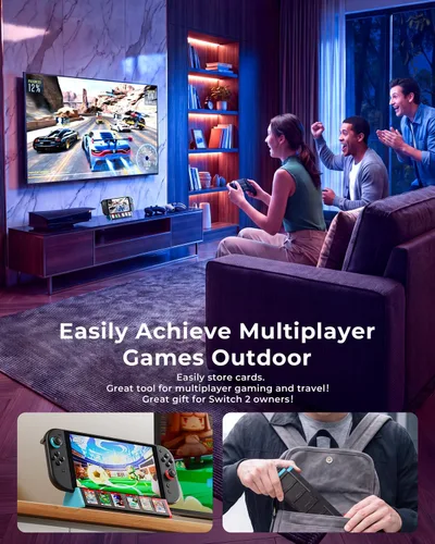 Vista 2 de Estación de acoplamiento Switch 2 para Nintendo Switch 2 Dock con HDMI 4K