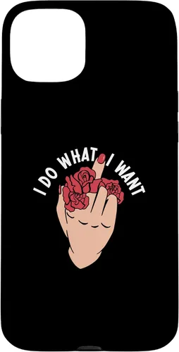 Vista 9 de I Do What I Want Middle Finger Flowers Women Case for iPhone 16