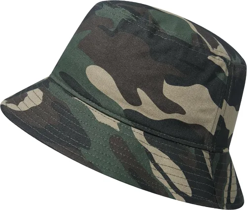 Vista 17 de GADIEMKENSD Sombrero de pescador 100% algodón, unisex, protección solar UPF 50, ligero, plegable Verde militar