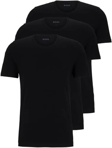 Vista 17 de BOSS Paquete de 3 camisetas de algodón bordadas con logotipo para hombre
