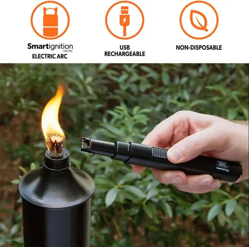 Vista 2 de Proud Grill Smartignition - Encendedor eléctrico recargable – Vela sin llama USB Arc, encendedores largos resistentes al viento para velas, parrilla