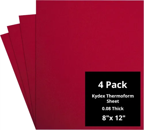 Vista 27 de Kydex Sheets - Solid Color DIY Kit for Crafting Holsters, Sheaths, and Mag Pouches - (8x8, 8x12, 12x12), Premium Thermoform Sheets - Thick, Durable