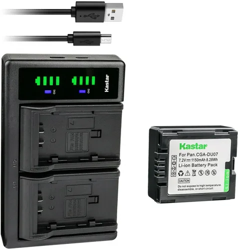 Vista 8 de Kastar Cargador de batería USB LTD2 compatible con Panasonic CGA-DU06, CGR-DU06, CGA-DU07, CGR-DU07, CGA-DU12, CGR-DU12, CGA-DU14, CGR-DU14