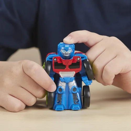 Vista 4 de Transformers Playskool Heroes Rescue Bots Academy Mini Bot Racers Converting Robot Toy Toy Pack 5, coches de juguete coleccionables de 2 pulgadas
