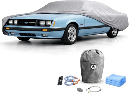 Vista 23 de Funda de coche para Ford Mustang 1ª generación (1964-1973), resistente a los arañazos, cubierta de interior de satén negro, material ultra suave